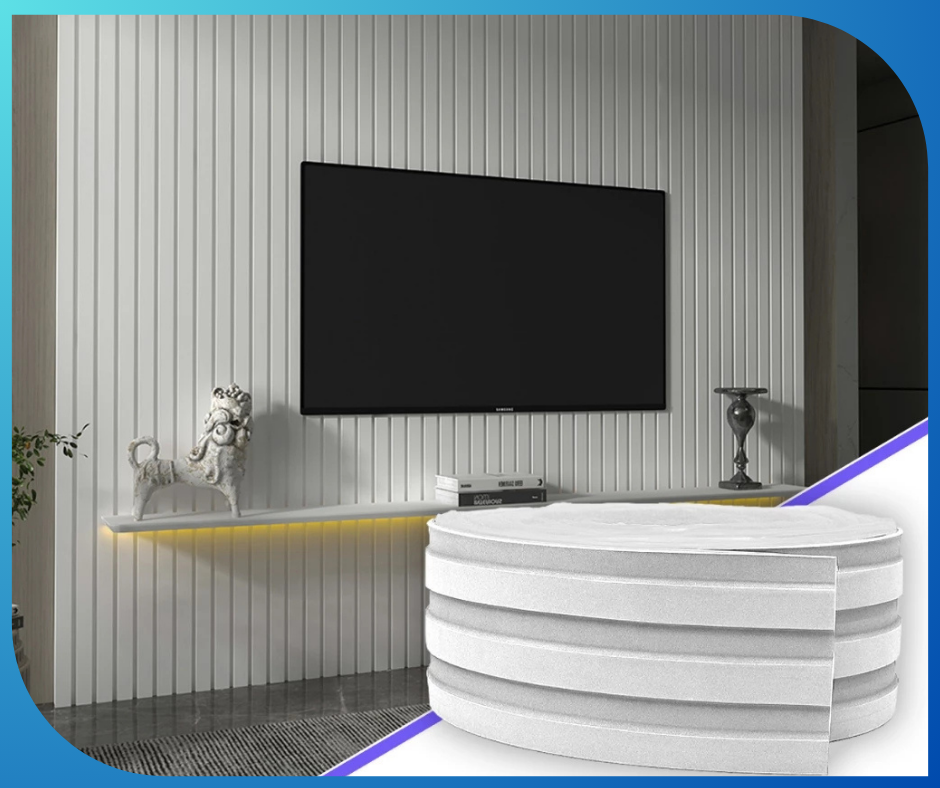 Painel Ripado Laminado de EVA Autocolante Auréon - Sofisticação e Conforto em Cada Detalhe