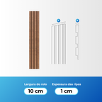 Painel Ripado Laminado de EVA Autocolante Auréon - Sofisticação e Conforto em Cada Detalhe