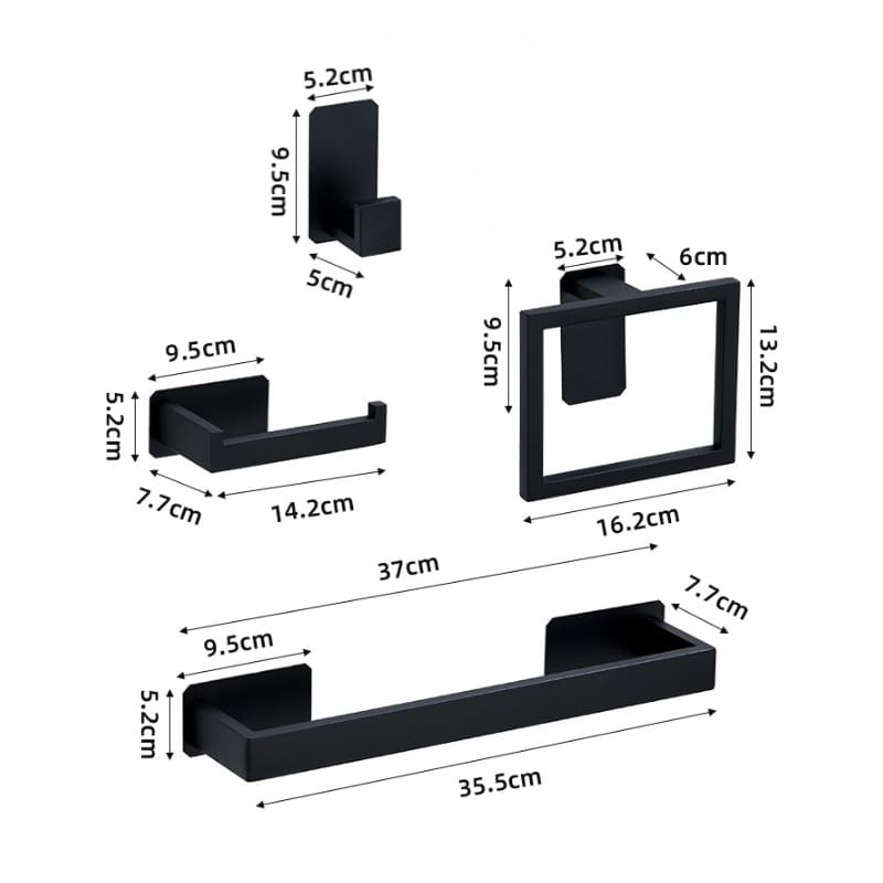 Kit Acessórios para Banheiro Inox Tramonte 5 Peças