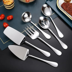 Kit Utensílios de Cozinha 6 Peças Inox Dourado