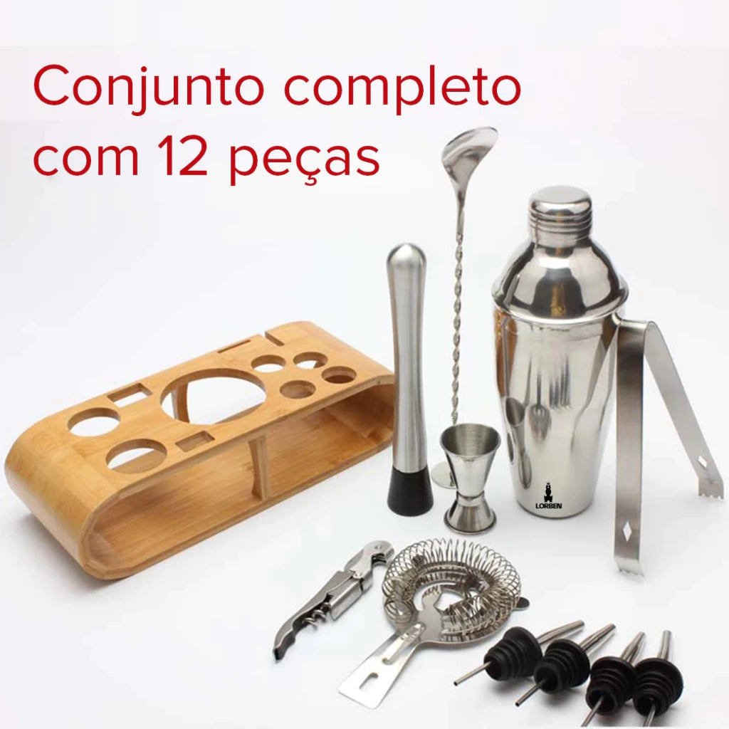 Kit Coqueteleira -  HOMEBAR  12 PEÇAS