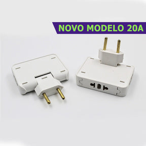 Adaptador Benjamin ( ARTICULADO ) 3 Saídas 10 E 20 AMPERES