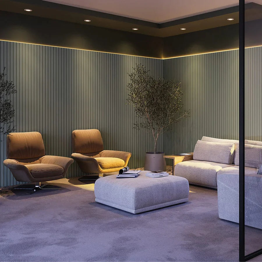 Painel Ripado Laminado de EVA Autocolante Auréon - Sofisticação e Conforto em Cada Detalhe