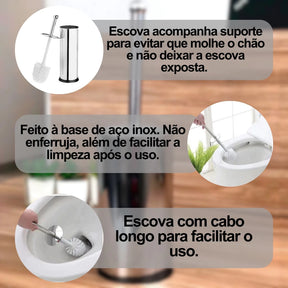 Escova Para Limpeza Multiuso Sanitária Inox